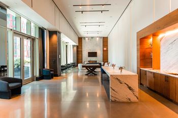 Additional resident lounge with kitchen